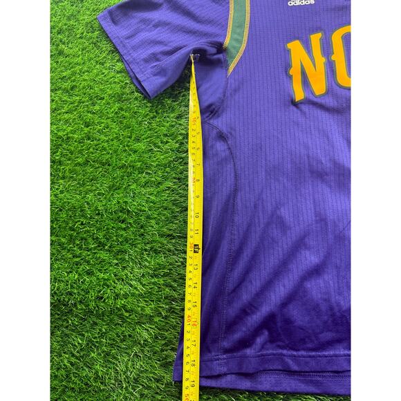 Adidas NBA Swingman NOLA 1 Jersey Men’s L Purple New Orleans Pelicans Mardi Gras - Picture 5 of 9